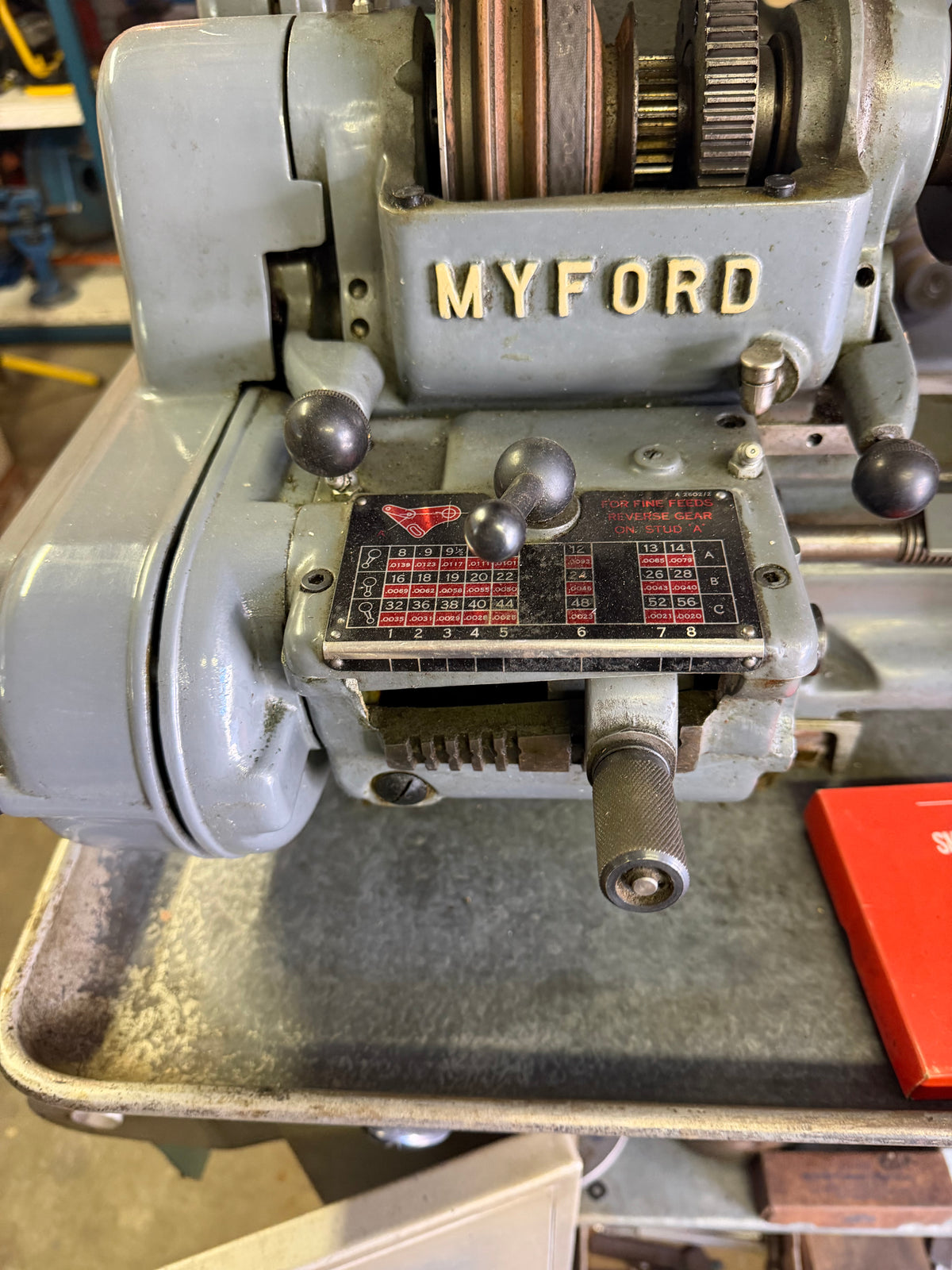 Myford Super 7 Metal Lathe – 1970s – Low Wear – Manuals & Accessories