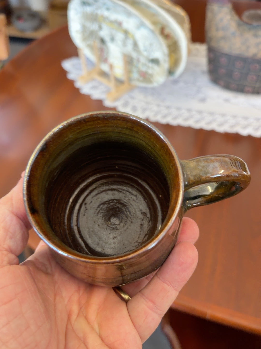 Vintage Jean Atkins Australian Studio Pottery Mugs – Set of 4 | Hand-Thrown Stoneware