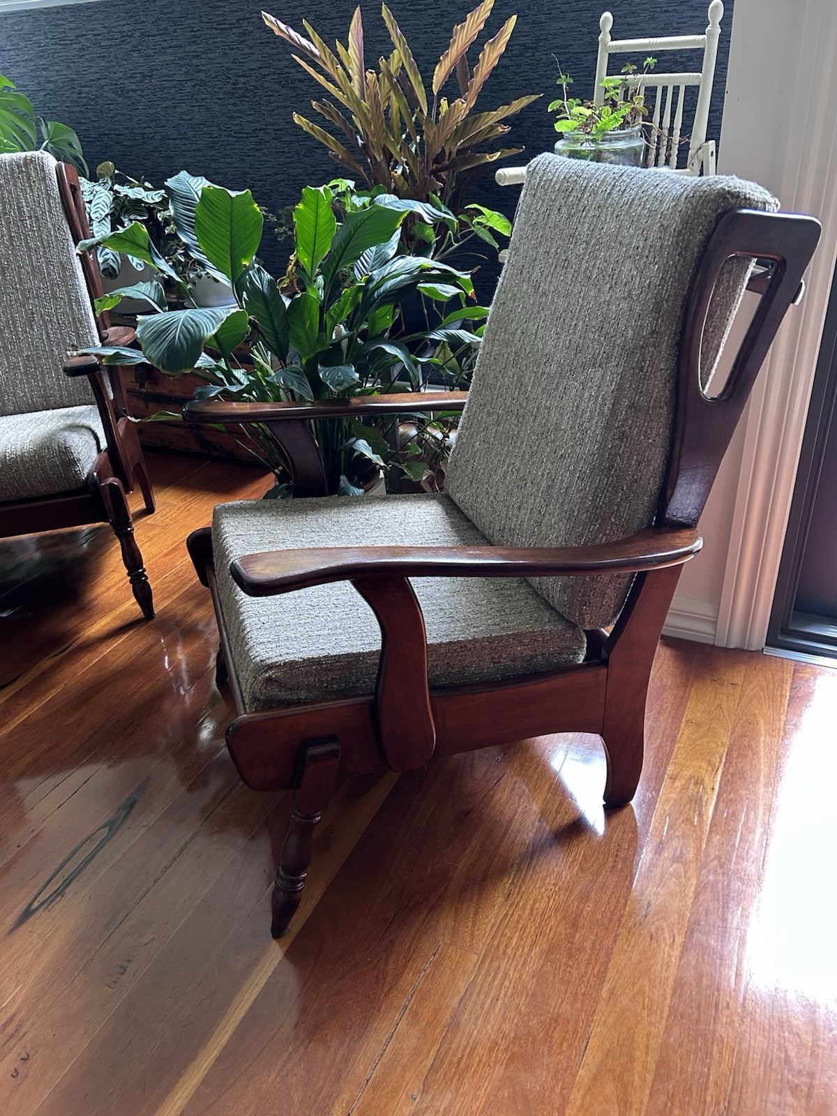 Mid Century Retro Vintage 1950's Three Piece Lounge Suite, Everett woodcraft
