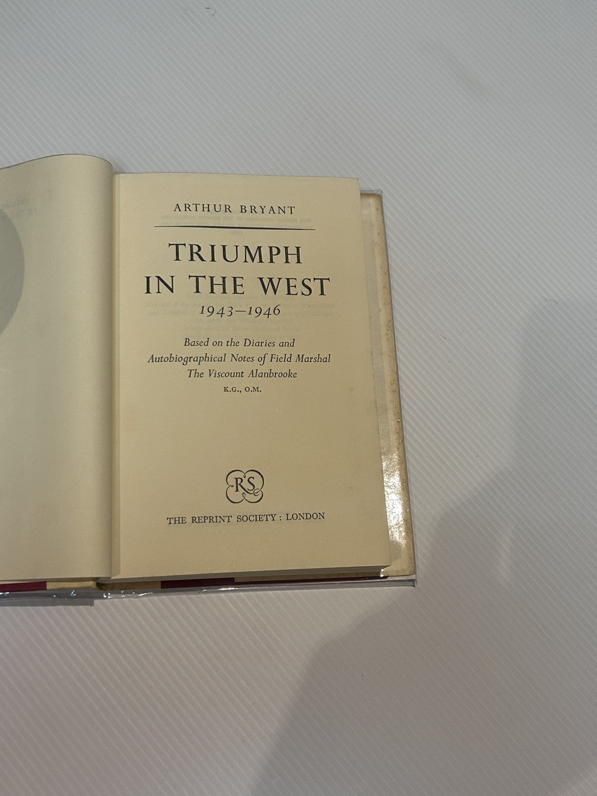 Triumph In The West By Arthur Bryant Hardcover Book 1960 Biography True Stories