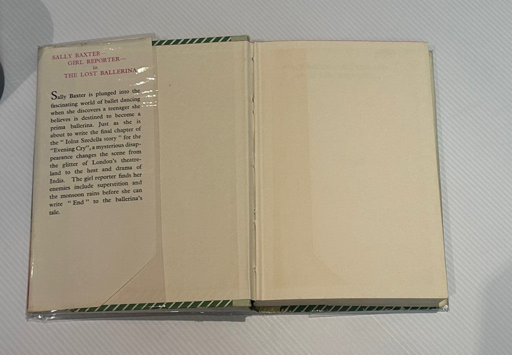 Sally Baxter Girl Reporter The Lost Ballerina by Sylvia Edwards 1960 1st Edition