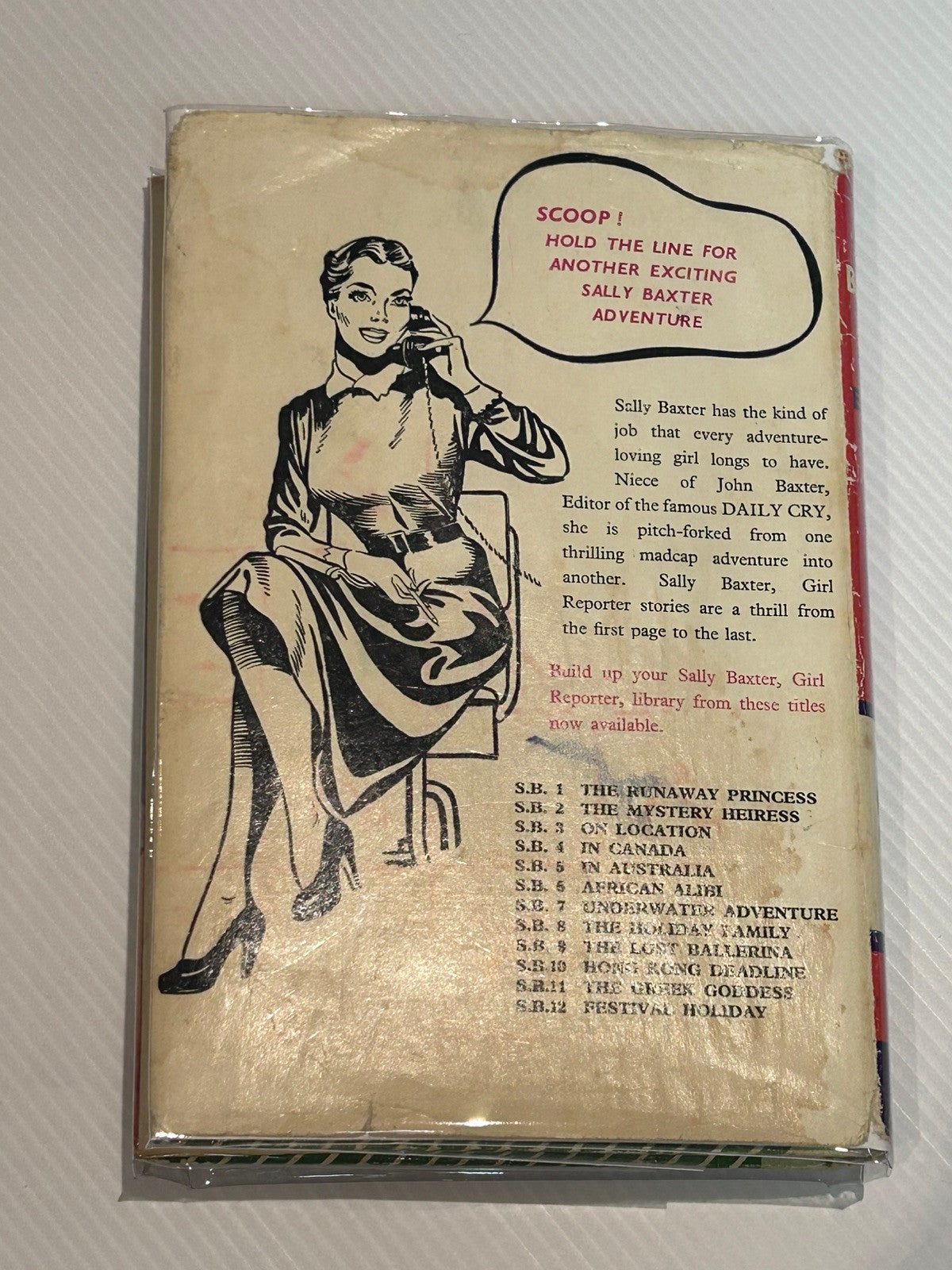 Sally Baxter Girl Reporter The Lost Ballerina by Sylvia Edwards 1960 1st Edition