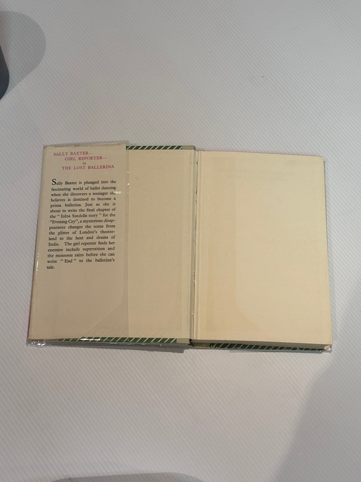 Sally Baxter Girl Reporter The Lost Ballerina by Sylvia Edwards 1960 1st Edition