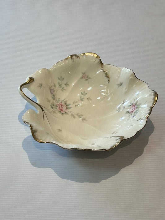 Mikasa Remembrance Bone China Flora Leaf Small Bowl 1976266 Discontinued Japan