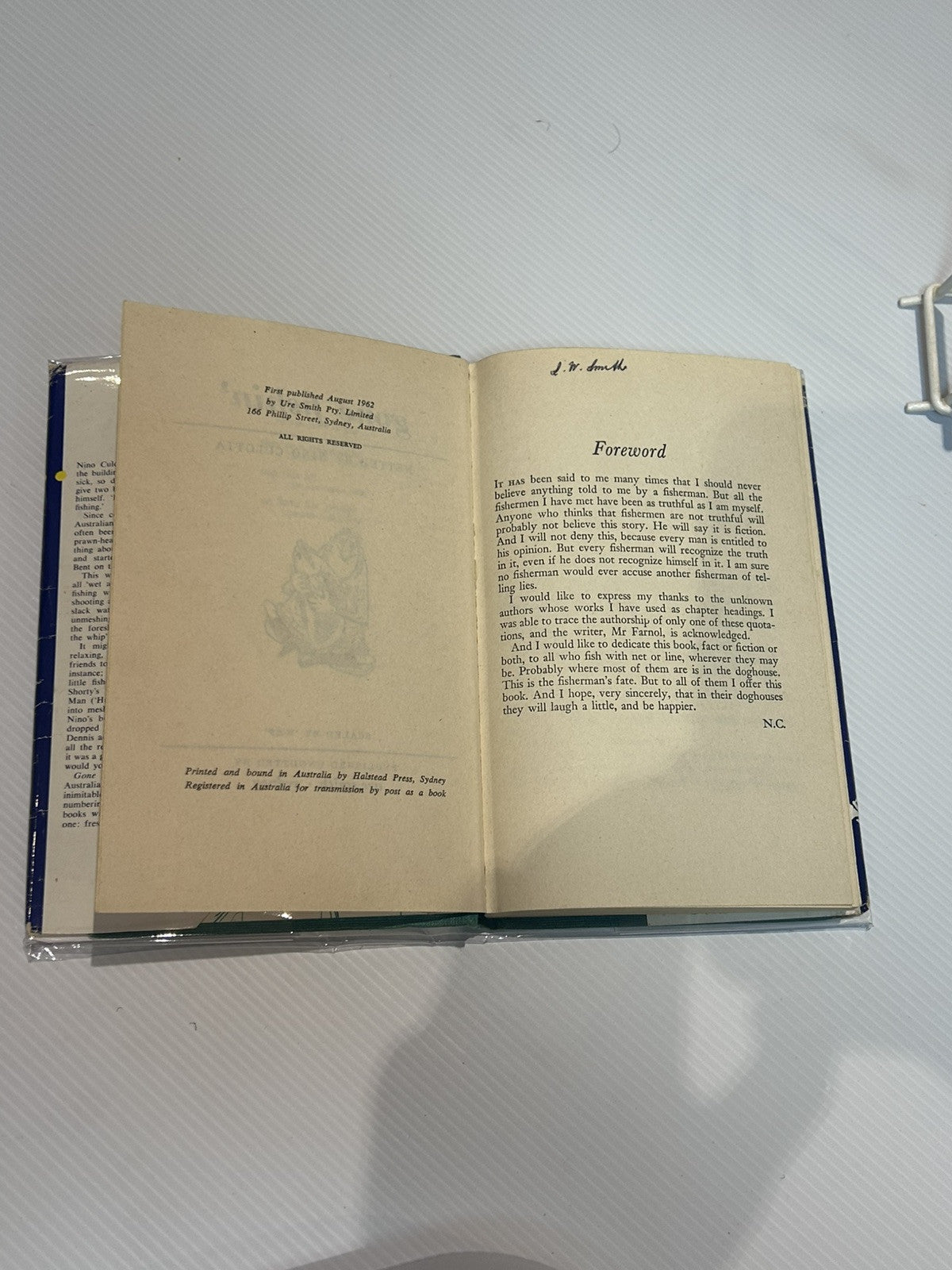 Gone Fishing By Nino Culotta - First Edition 1962  Hardcover  DJ Book